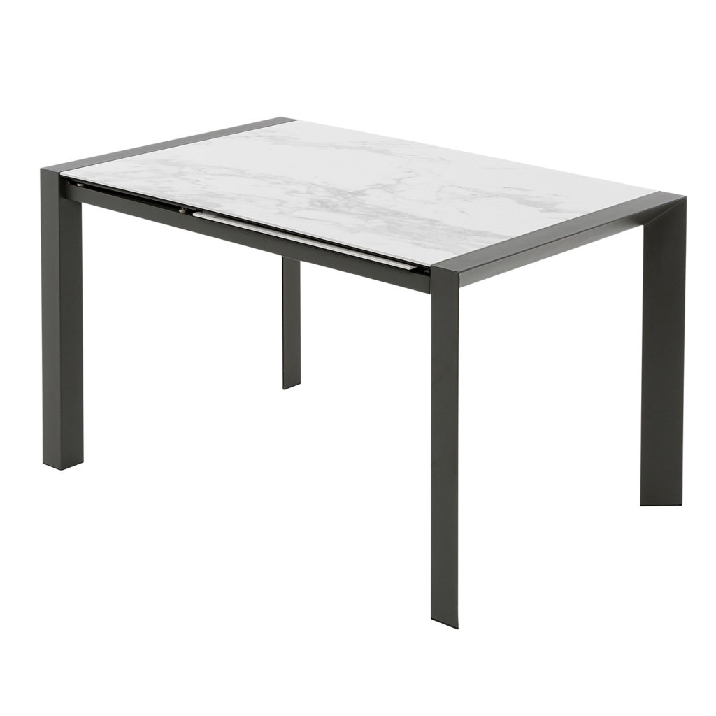 Carrara White Ceramic 1.221.82m Extending Table Dining Tables For Sale
